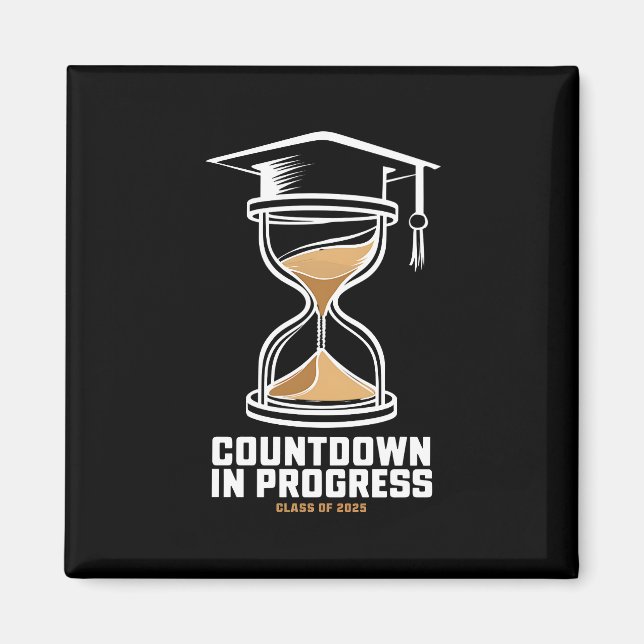 Senior Class of 2025 Countdown to Abschluss Gift Magnet (Vorne)