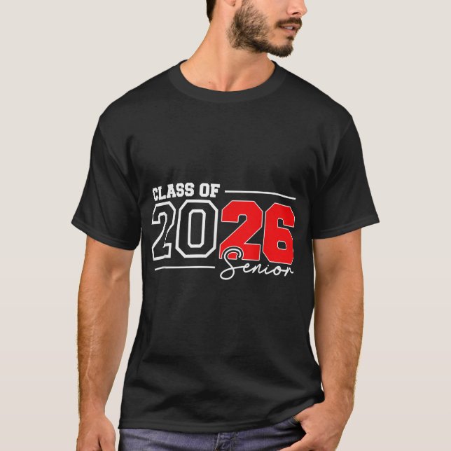 Senior Class Of 2026 Graduation Senior 2026 Back T-Shirt (Vorderseite)