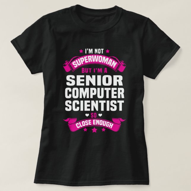 Senior Computer Scientist T-Shirt (Design vorne)