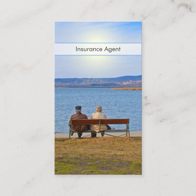 Senior Couple Business Card Hinweiskarte (Vorderseite)