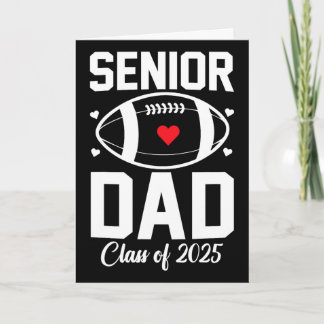 Senior Dad 2025 Football Daddy Abschluss 2025 Karte