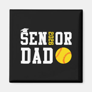 Senior Dad 2026 Softball Abschlussklasse 2026 Absc Magnet