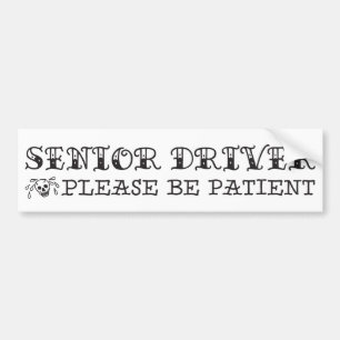 Senior Driver Tattoo Flash Art Style Sticker Umsch Autoaufkleber