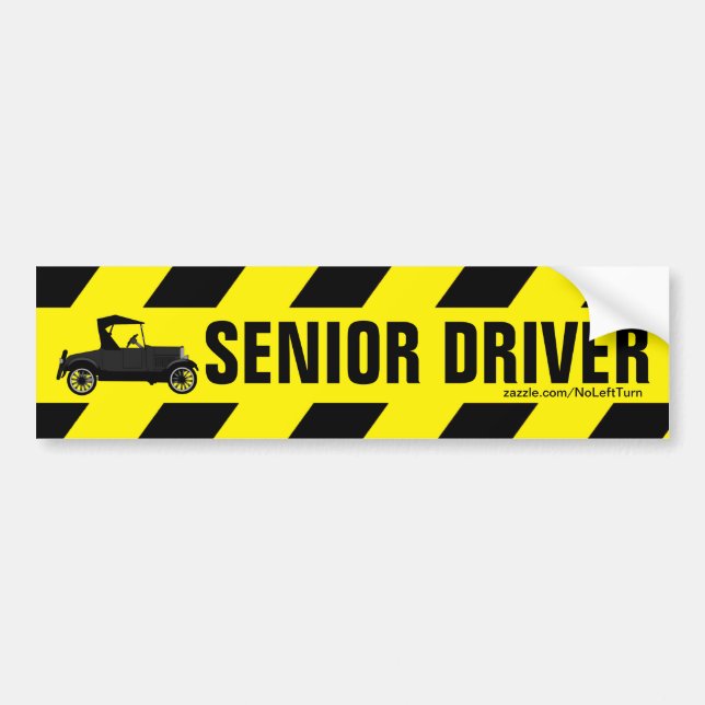 Senior-Fahrer Autoaufkleber (Vorne)