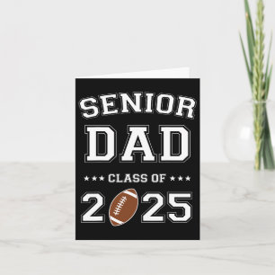 Senior Football Dad Cl von 2025 Abschluss Absolven Karte