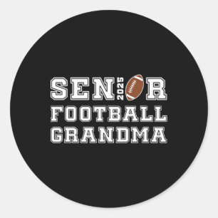 Senior Footll Oma Cl von 2025 Abschluss Gradua Runder Aufkleber