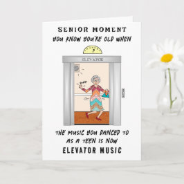 Senior Funny Flashback Add a Name Birthday Card Karte