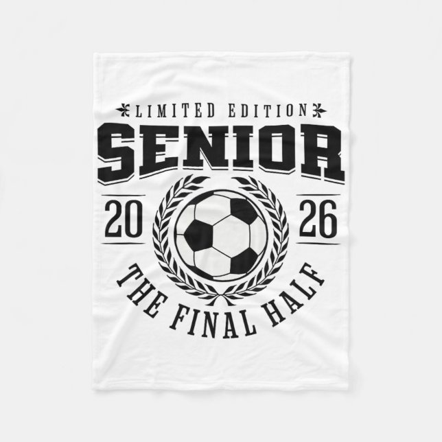 Senior Fußball 2026 Die letzte Halbzeit  Fleecedecke (Vorderseite)