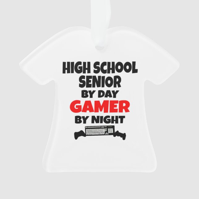 Senior Gamer Ornament (Vorderseite)