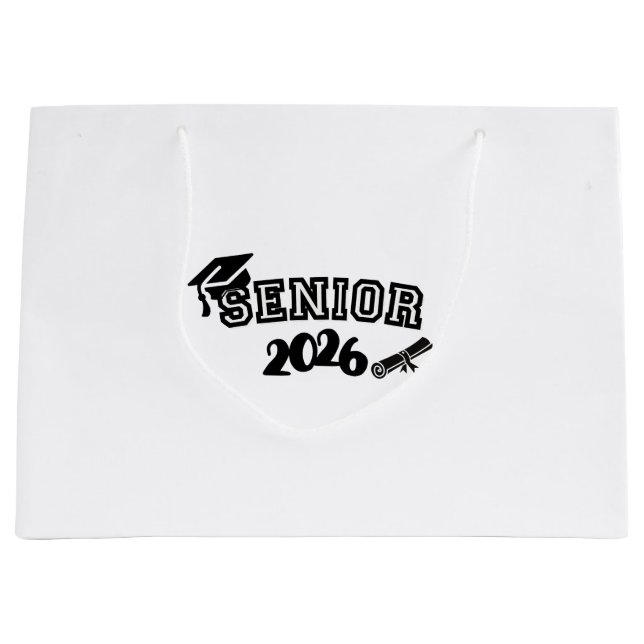 Senior-Geschenktasche 2026 Große Geschenktüte (Vorderseite)