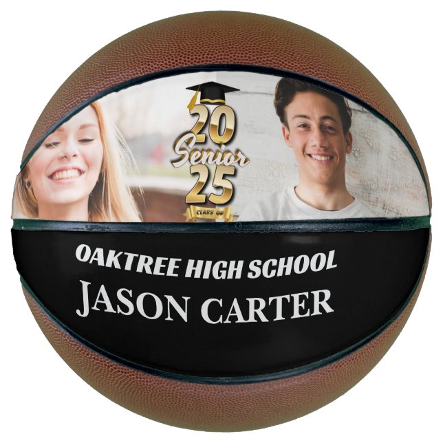 Senior Graduate Class of 2025 Abschluss Foto Basketball (Vorderseite)