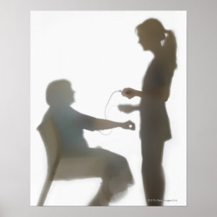 Senior Health Karo / Blutdruckablesung Poster