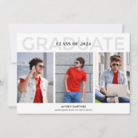 Senior High School Abschluss Foto Party Einladung