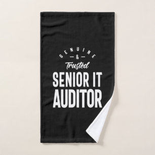 Senior IT Auditor Job Title Gift Handtuch