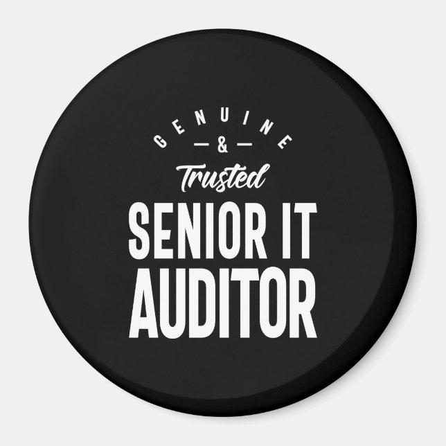 Senior IT Auditor Job Title Gift Magnet (Vorne)