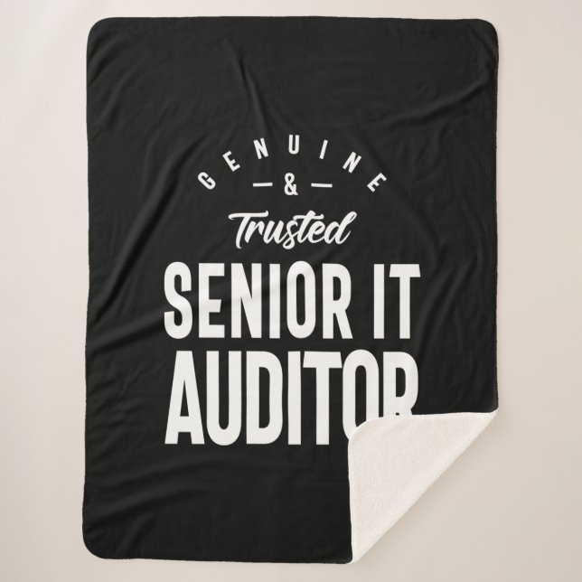 Senior IT Auditor Job Title Gift Sherpadecke (Vorderseite)