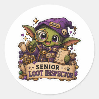 Senior Loot Inspektor Goblin Aufkleber | Lustiges 