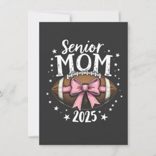 Senior Mama 2025 Class of Abschluss Football Dankeskarte