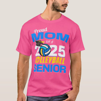 Senior Mama 2025 stolz Mama einer Senior Volleyb 2 T-Shirt