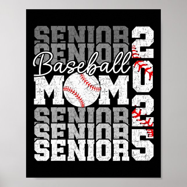 Senior Mama 2025 Verkauf CL of 2025 Funny Abschlus Poster (Vorne)