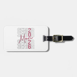✨ Senior Mama 2026 Glitzer Design Gepäckanhänger