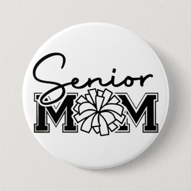 Senior Mama Chef Design 🎓 📣 Button (Vorderseite)