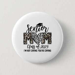 Senior Mama CL of 2025 Senior Mama 2025 Leopard Gr Button