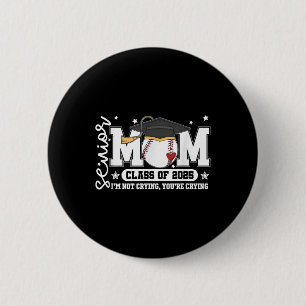 Senior Mama Cl von 2025 Baseball Funny Mama Gradua Button