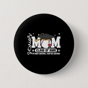 Senior Mama Cl von 2025 Baseball Funny Mama Gradua Button