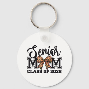 Senior Mama Cl von 2026 Abschluss Leopard Coquette Schlüsselanhänger