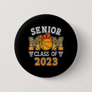 Senior Mama Cl von Basketball Abschluss Mama Grad  Button