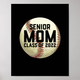 Senior Mama Class of 2022 Baseball Mama Poster