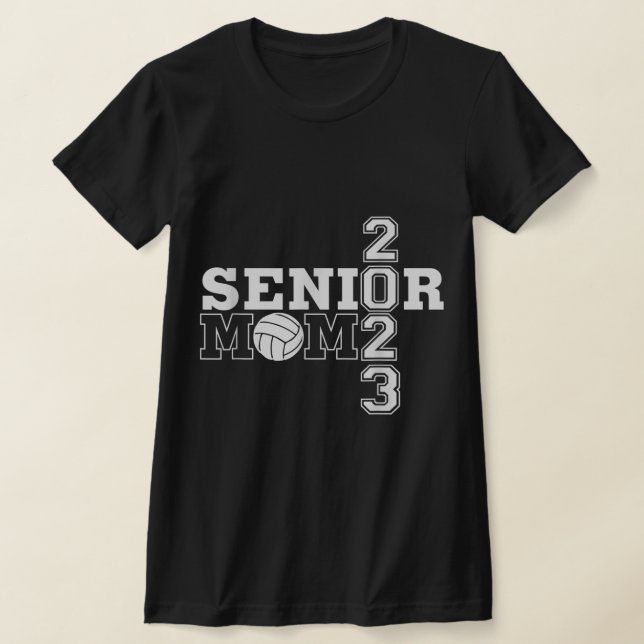 Senior Mama Class of Volleyball Mama T-Shirt (Ablage )