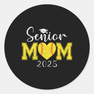 Senior Mama Softll 2025 Cl von 2025 Abschluss Runder Aufkleber