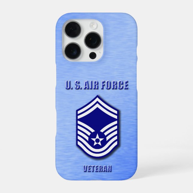Senior Master Sergeant USAF-Handyhülle iPhone Hülle (Rückseite)