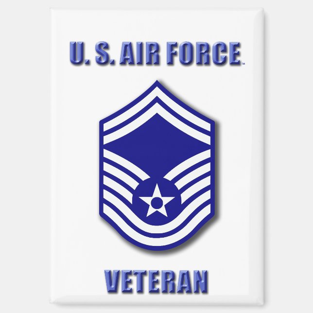 Senior Master Sergeant USAF Magnet (Vorderseite)