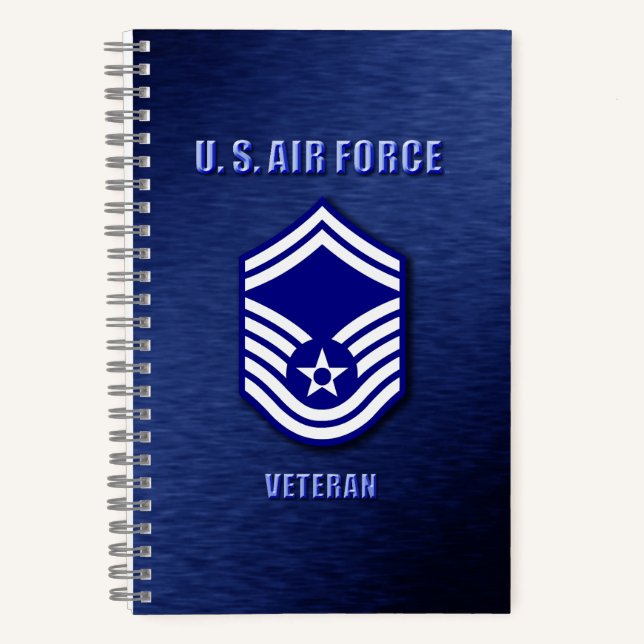 Senior Master Sergeant USAF Spiralblock Notizbuch (Vorderseite)