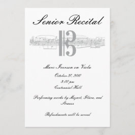 Senior Music Erwägung - Alto Clef Einladung