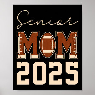 Senior-Mutter 2025 Football-Mama Cl Von 2025 Absch Poster