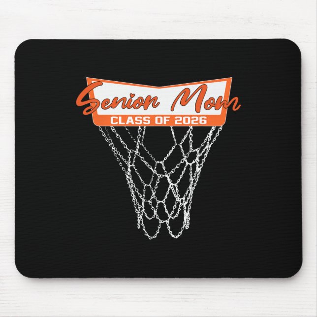 Senior-Mutter Cl von 2026 Basketball-Netz Abschlus Mousepad (Vorne)