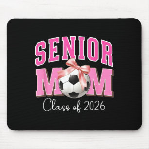 Senior-Mutter Klasse 2026 Fußball rosa Schleife De Mousepad