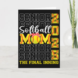 Senior-Mutter The Final Inning Softll Mom Cl von 2 Karte