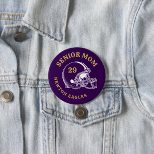 Senior-Mutter Vintage-Fußballhelm individuell gest Button