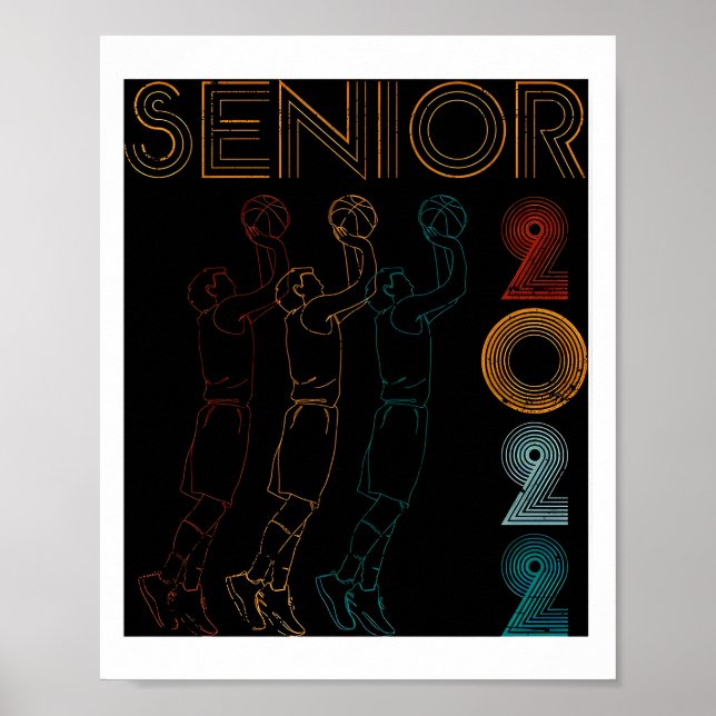 Senior Night Basketball Abschluss Senior Poster (Vorne)