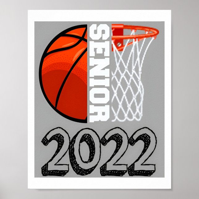 Senior Night Basketball Senior 2022 Poster (Vorne)