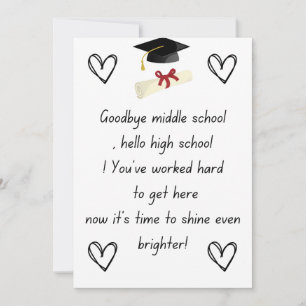 Senior night geschenke 8. Klasse Feiertagskarte