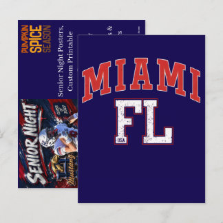 Senior Night Poster – Benutzerdefinierte druckbare Feiertagspostkarte