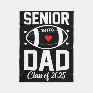 Senior Papa 2025 Football Papa Abschlussklasse 202 Fleecedecke