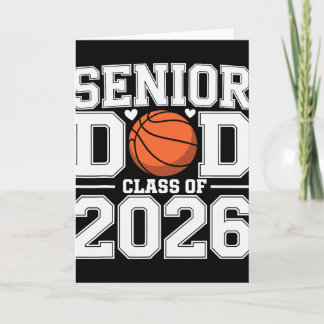 Senior Papa Cl von 2026 Süßer Basketball Papa Absc Karte
