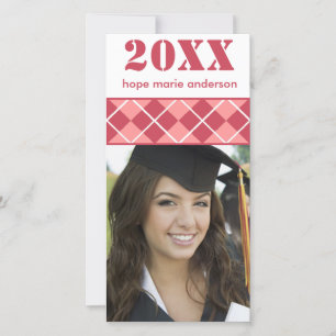 Senior Pictures Abschluss Foto Card Ankündigung
